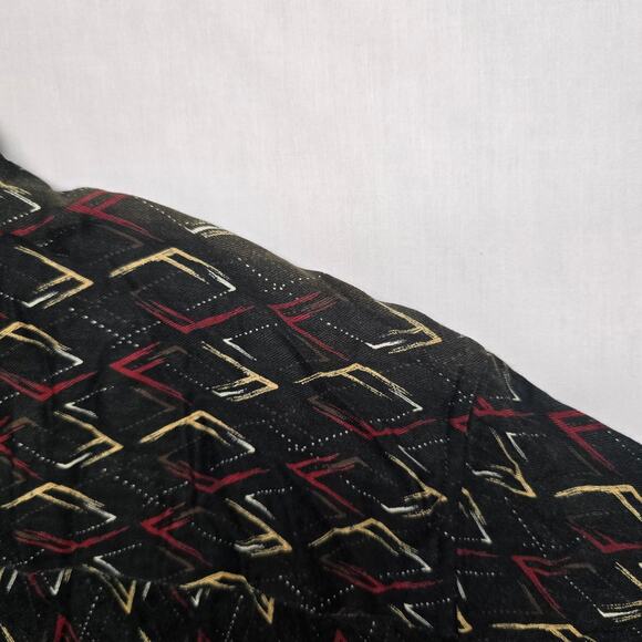 Crazy Horse Button Up Mens Large Hawaiian Geometric Short Sleeve Shirt - Picture 8 of 11